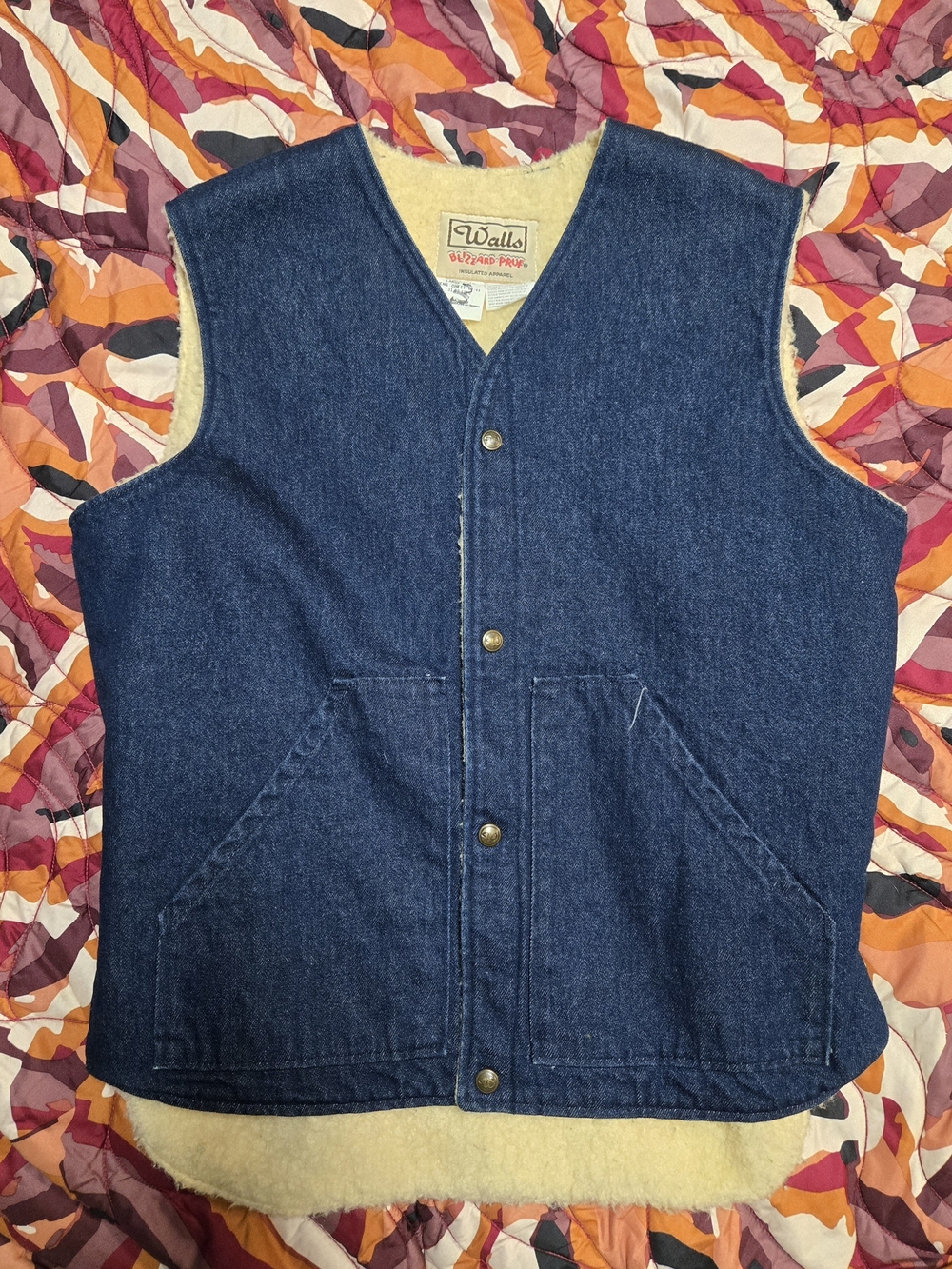 Walls Blizzard Pruf 1988 Mens Vest Large Excellent Condition